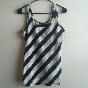 DONATED 6/30/2024 - Heart Soul Lace Striped Tank S/M